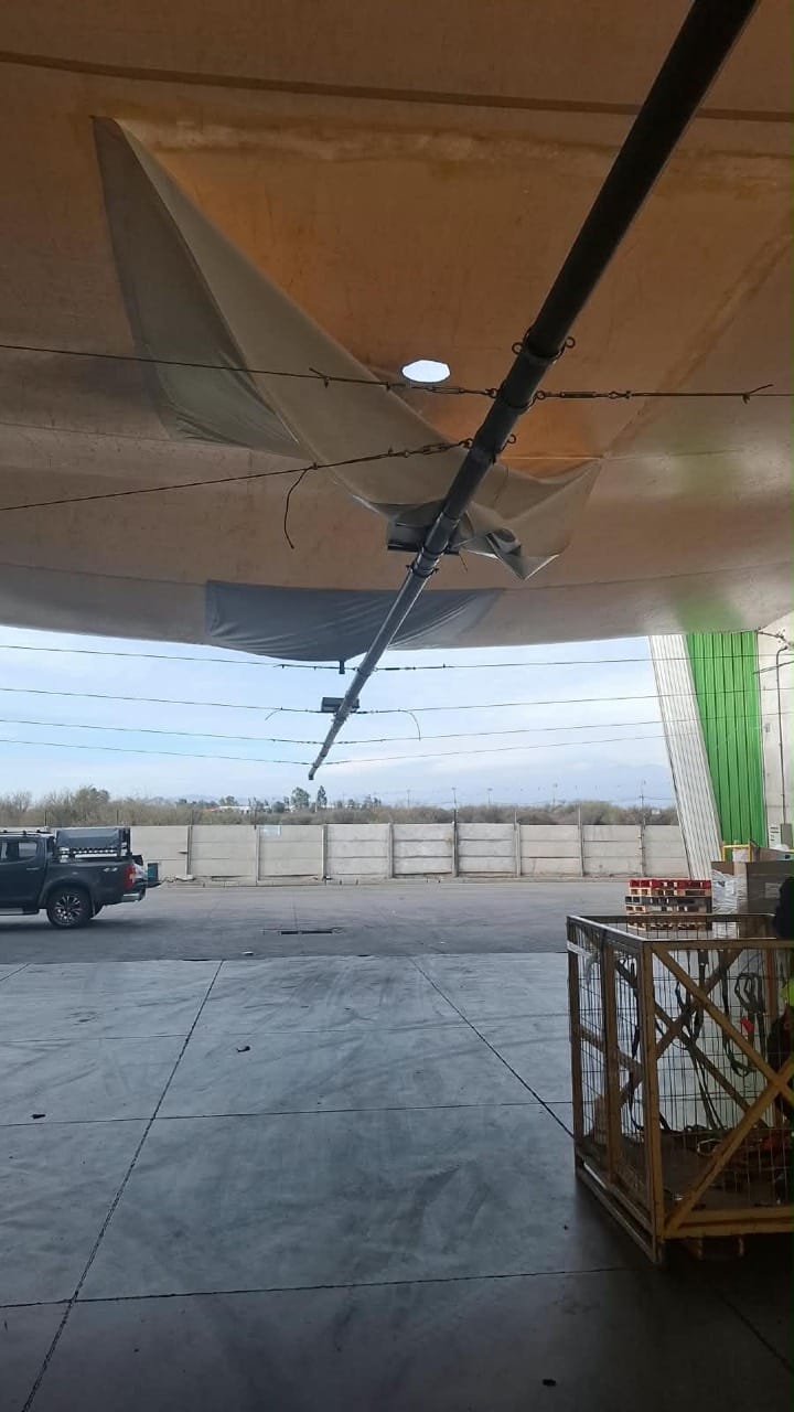 Cubierta industrial realizado por Sombra Hermanos