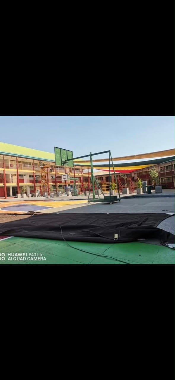 Velarias colegio realizado por Sombra Hermanos